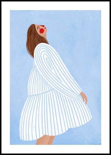The Woman With the Blue Stripes Plakat Plakat / 40x50cm