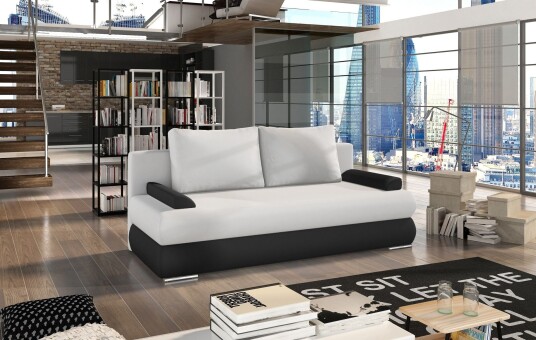 Crespos Sovesofa   Hvit/Svart
