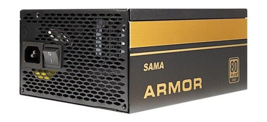 Inter-Tech SAMA FTX-850-B Armor Strømforsyning (PSU) - 850 Watt - 120 mm - 80 Plus Gold sertifisert