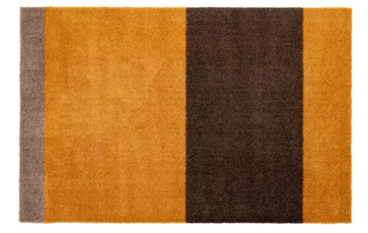 tica copenhagen Stripes by tica, horisontal, dørmatte Dijon-brown-sand, 60 x 90 cm