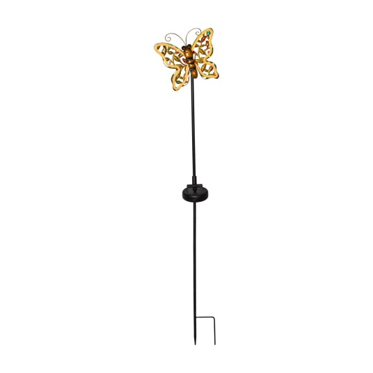 STAR TRADING 482-46 LINNY BUTTERFLY DEKORATIVT LYS, BRONSE