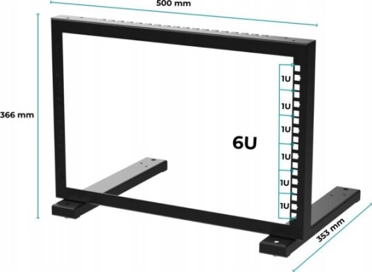 Stalflex Rack Stativ Str19-6U-B Stalflex