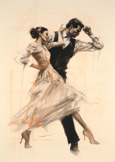 Plakat Dansende Par