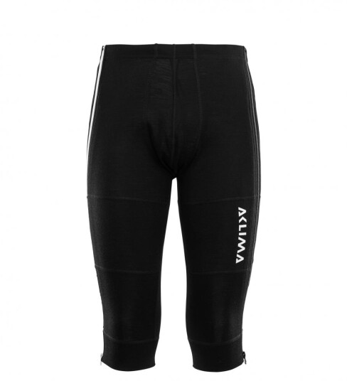 Aclima  WarmWool 3/4 summit longs Man Herre, 123 Jet Black, XS