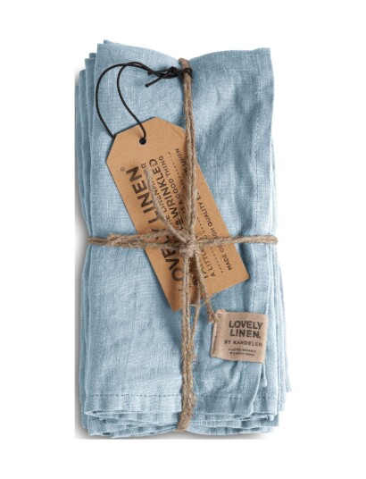Lovely Linen Misty Napkin - Blue - 42X42CM