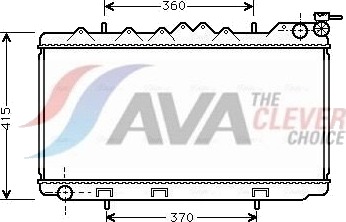 Radiator, motorkjøling AVA COOLING SYSTEMS DN2094