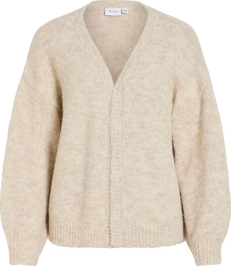Vila Kardigan Vilampe Open L/S Knit Cardigan Noos Brun Vila Kardigan Vilampe Open L/S Knit Cardigan Noos Brun