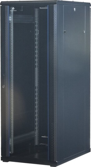 Rockstable Rs19-6832 Frittstående Hylle 32U 800 Kg Nøkkellås Rack Skinner Justerbare Bein