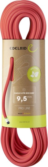 Edelrid Eagle Lite Eco Dry klatretau 9,5 mm rød