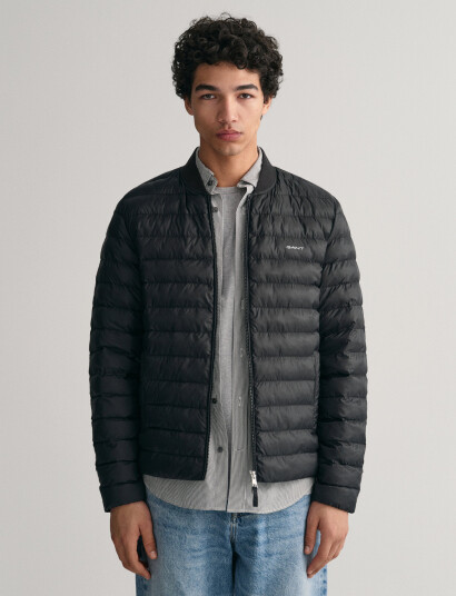 GANT Light Padded Bomber Jacket - Black - XXL GANT Light Padded Bomber Jacket - Black - XXL