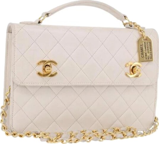 Chanel Vintage unisex Pre owned Hvit ONE SIZE,