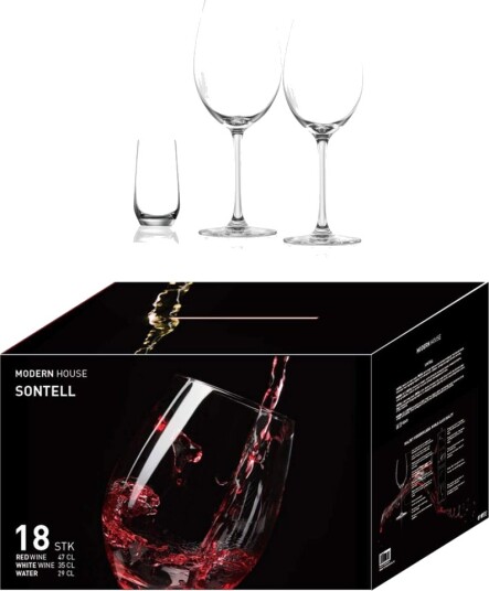 Modern House - Sontell vinsett 18 deler 47/ 35/ 37 cl klar