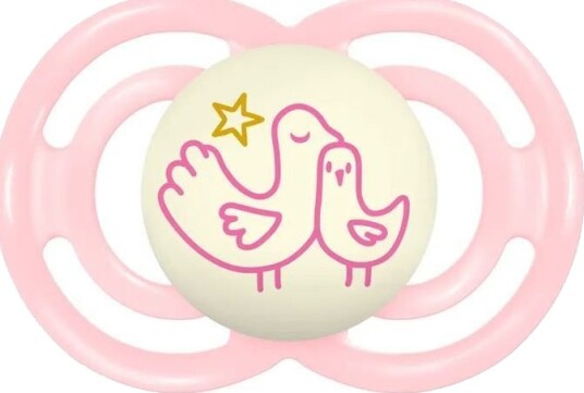 Mam Perfect Night Smokk 16+ mnd Uv-Lys-Knapp 2 stk Planet Love Jente