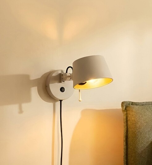 Vegglampe Silka Lucande Krem / amber Stue / spisestue Metall Moderne