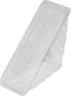 Sandwichbakke 180X68x80 Mm Til 3 Skiver Med Låg Pet Klar,100 Stk/Pk