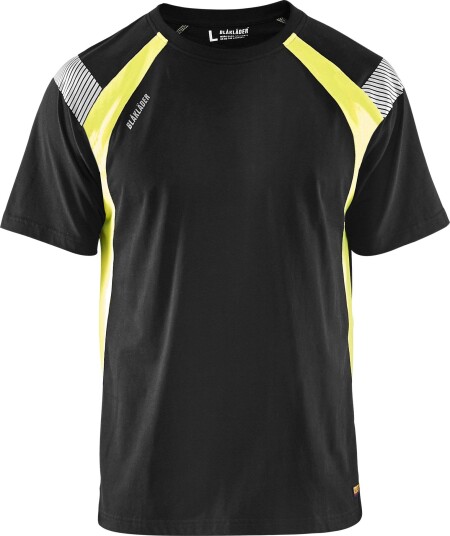 Blåkläder T-Skjorte 3332 Svart/Varselgul 4XL