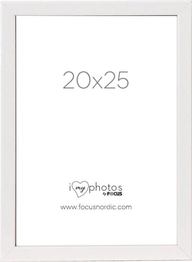 Focus Pop Ramme - Hvit - 20x25 cm