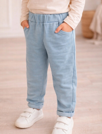 Hanevild Sweatpants Floral Harald Blue 86/92 Hanevild Sweatpants Floral Harald Blue 86/92