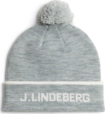 J.Lindeberg Stripe Beanie Medium Grey Melange ONESIZE