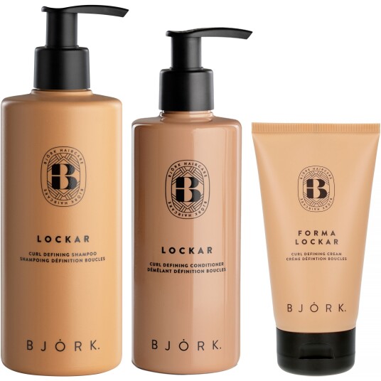 Björk LOCKAR Bundle Shampoo 300 ml & Conditoner 250 ml & Curl Defining