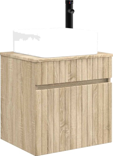 Vegghengt servantkommode Sonoma eik 49 x 41 x 63 cm Vegghengt servantkommode Sonoma eik 49 x 41 x 63 cm