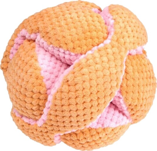 Little&Bigger Juicy Vibes Plushy Enrichment Ball Grapefruit