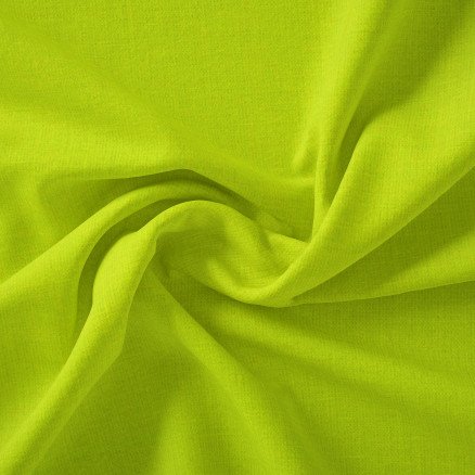 Stoffabrics Swan Solid Bomullslerret Stoff 150cm 803 Dus limegrønn 50cm
