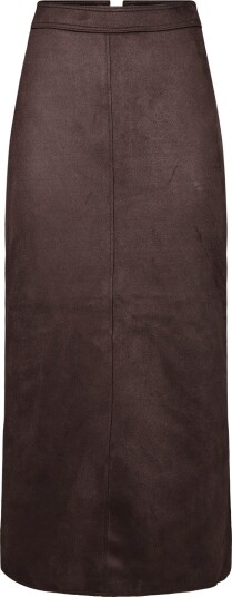 French Connection Laney Suedette Skirt   Brown   38