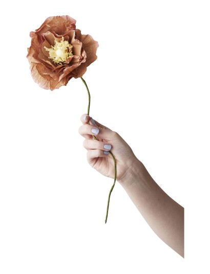 Studio About Paper Flower Brown L:44CM Studio About Paper Flower Brown L:44CM