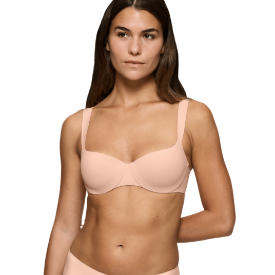 Triumph BH Body Make-Up Illusion Balconette Bra Beige D 85 Dame Triumph BH Body Make-Up Illusion Balconette Bra Beige D 85 Dame