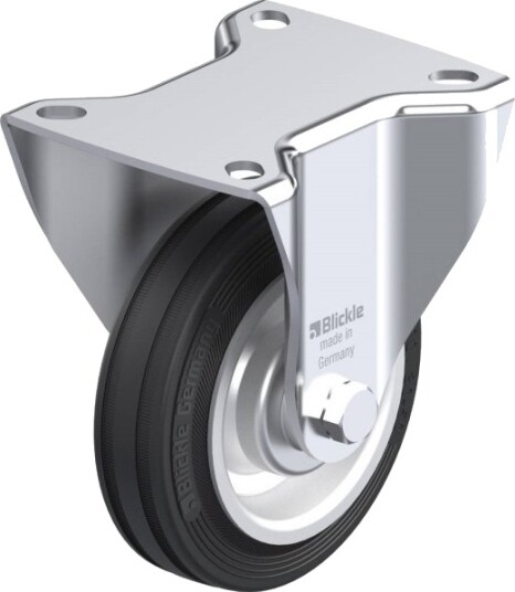 Blickle 35543 B-V 100R Faste Hjul, Hjuldiameter 100 Mm, Bæreevne (Maks.) 70 Kg, 1 Stk