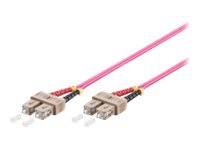 Microconnect - Nettverkskabel - Sc/Upc Multimodus (Hann) Til Sc/Upc Multimodus (Hann) - 1 M. - Fiberoptikk - 50 / 125 My - Om4 - Halogenfri - Erika-Fiolett Microconnect - Nettverkskabel - Sc/Upc Multimodus (Hann) Til Sc/Upc Multimodus (Hann) - 1 M. - Fiberoptikk - 50 / 125 My - Om4 - Halogenfri - Erika-Fiolett