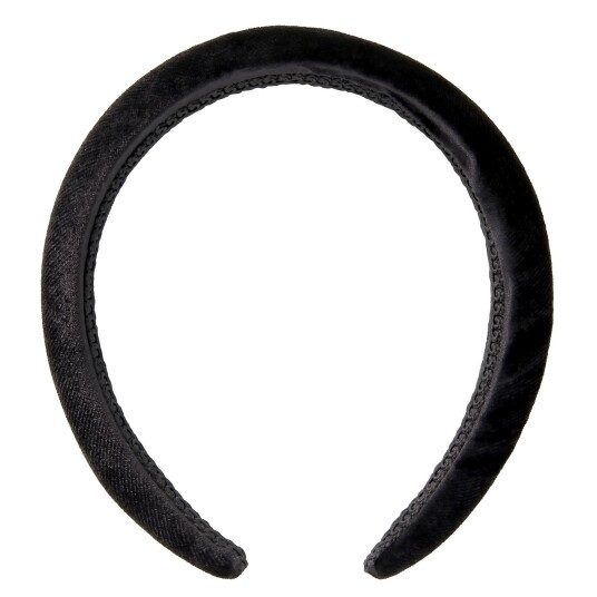 By Lyko Big Velvet Padded Diadem Black