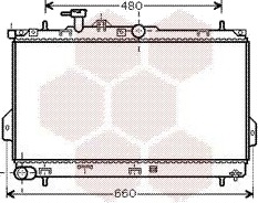 VAN WEZEL 82002097 Radiator motorkjøling