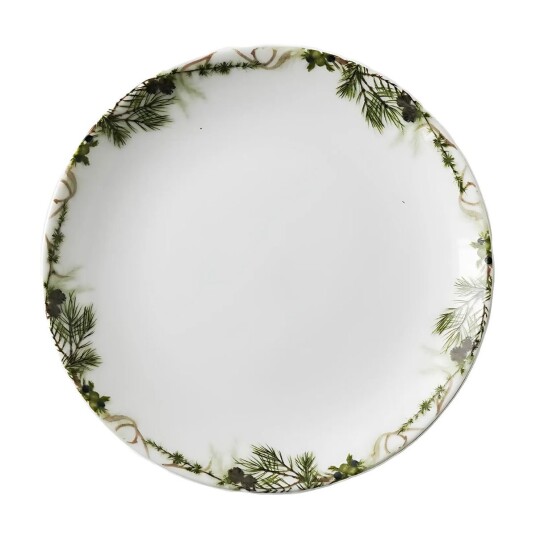 Magnor Nostalgi asjett 14 cm hvit/grønn Magnor Nostalgi asjett 14 cm hvit/grønn