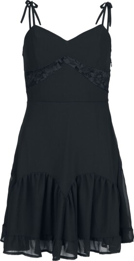 Jawbreaker Rockabilly Kort kjole Chiffon Mini Kjole XS til XL Damer svart