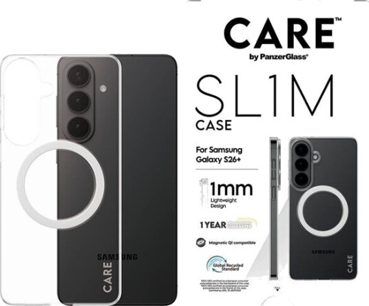 CARE by PanzerGlass SL1M Gjennomsiktig Mobildeksel for Samsung Galaxy S26+