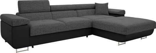 Gabina Sofa med Divan 3 seter Grå/Svart Gabina Sofa med Divan 3 seter Grå/Svart