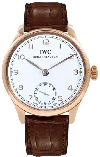 IWC Herreklokke IW544907 Portuguese Minute Repeater Sølvfarget/Lær
