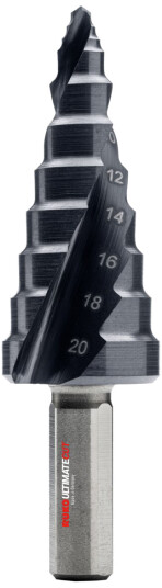 Trappebor HSSE-Co5 RUnaTec Flowstep spiss, 8-30 mm