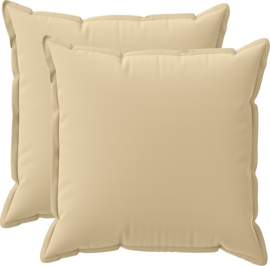 vidaXL Putetrekk 2 stk. HOUTEN Beige 80 x 80 cm Polyester