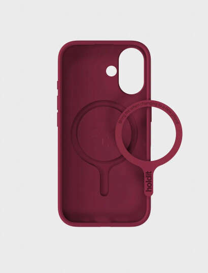 Holdit Soft Magsafe Case Red Velvet Red IPHONE 16