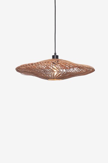 Good&Mojo Hengende taklampe flat stor Zanzibar Natur Good&Mojo Hengende taklampe flat stor Zanzibar Natur
