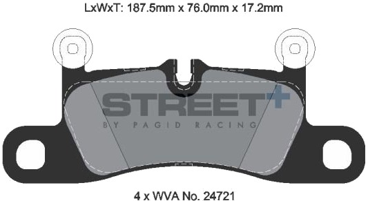 PAGID Racing T8091SP2001 Bremseklosser
