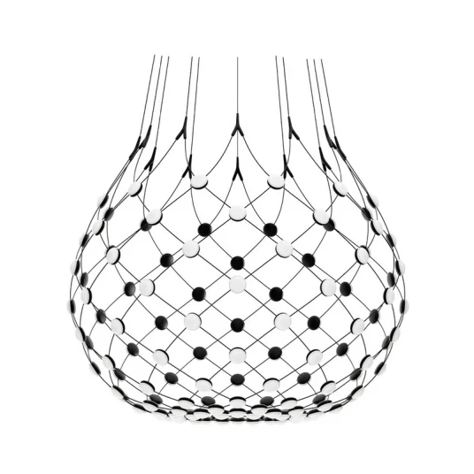Luceplan Mesh Pendel Ø100xH90 Phase 3m Black