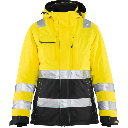 Blåkläder 487219873399XL Synlighetsjakke dame , varselgul/svart , vinter Str . XL