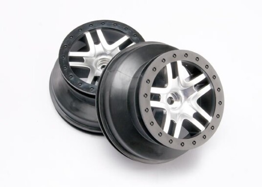 Traxxas 5876 Wheels SCT Split-Spoke Red 2WD Front 2