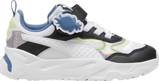 PUMA Trinity Trolls 2 AC+ PS Borrelås Sneakers Barn Hvit/Flerfarget 34