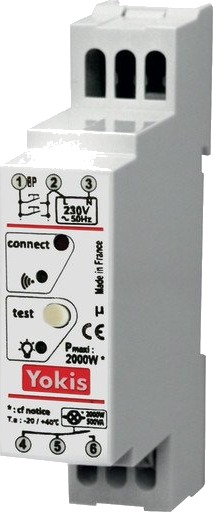 Yokis Dimmer Mykstart Trådløs/Kablet For DIN-Skinne MTV300MRP Yokis Dimmer Mykstart Trådløs/Kablet For DIN-Skinne MTV300MRP