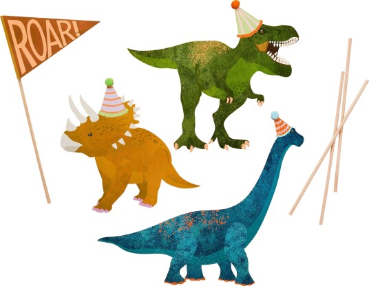 Kakedekorasjoner Dinosaurer 4 pakning Kakedekorasjoner Dinosaurer 4 pakning